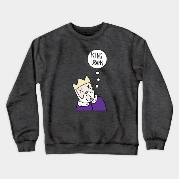 King Drunk (China, IL) Crewneck Sweatshirt by beejammerican